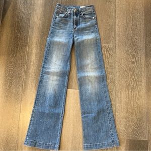 Rag and bone Justine wide leg Jeans whitby wash 24